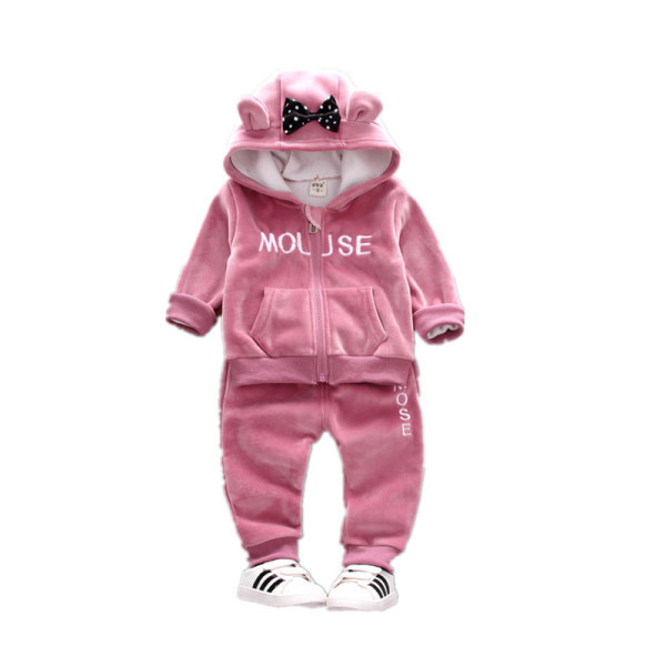 Gyerek sportkészlet lányoknak, benne kapucnis pulóverrel és nadrággal