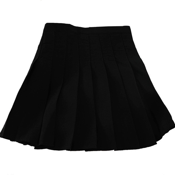 Redős női rövid szoknya magas derékkal és cipzárral