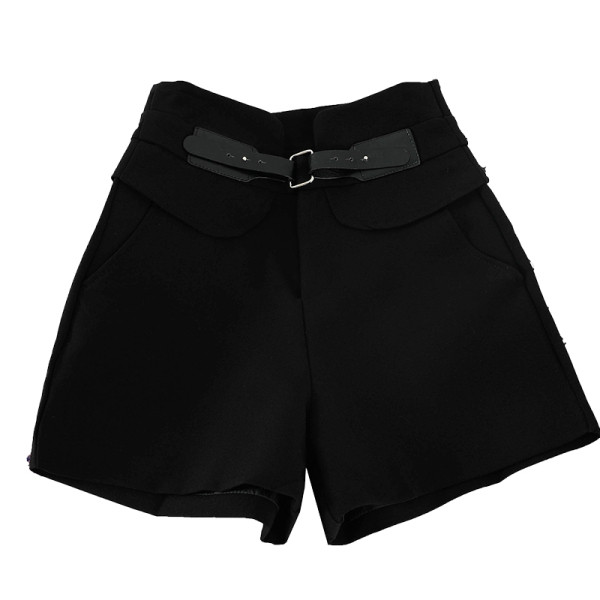 Női rövidnadrág széles modell magas derékkal