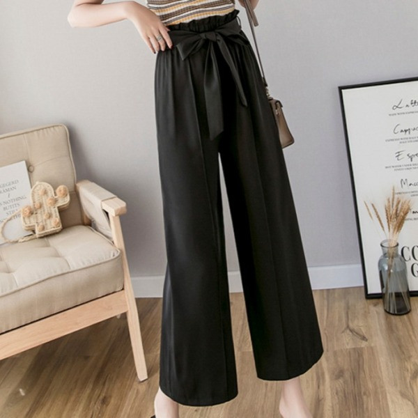 Új modell tavaszi nadrág elasztikus derékkal és övvel - széles modell