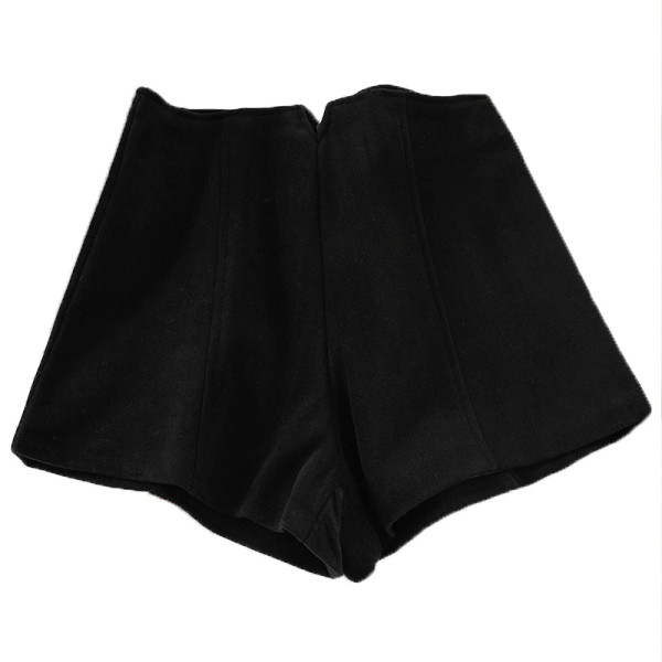 Lezser női rövidnadrág széles modell magas derékkal