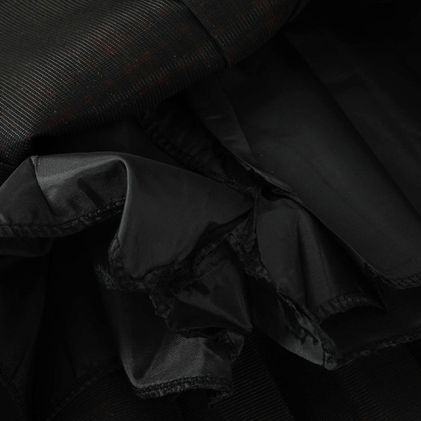 Kockás női rövid szoknya gombokkal, magas derékkal