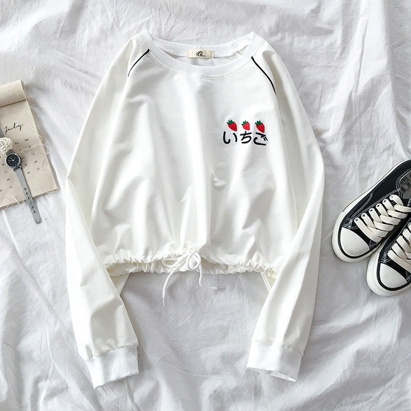 Lezser női blúz kerek nyakkivágással és hímzéssel