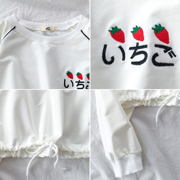 Lezser női blúz kerek nyakkivágással és hímzéssel