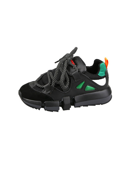 Öko velúrból készült alkalmi női tornacipő durva talppal