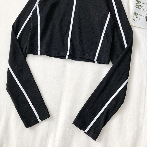 Modern női blúz félmagas gallérral