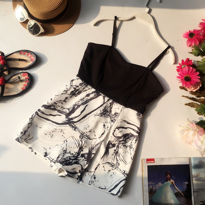 Modern női overall vékony pánttal