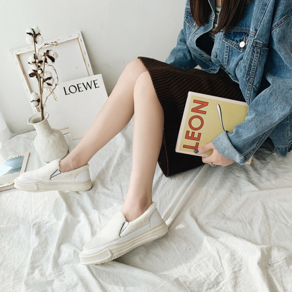 Alkalmi női őszi pehelycipő lapos talppal