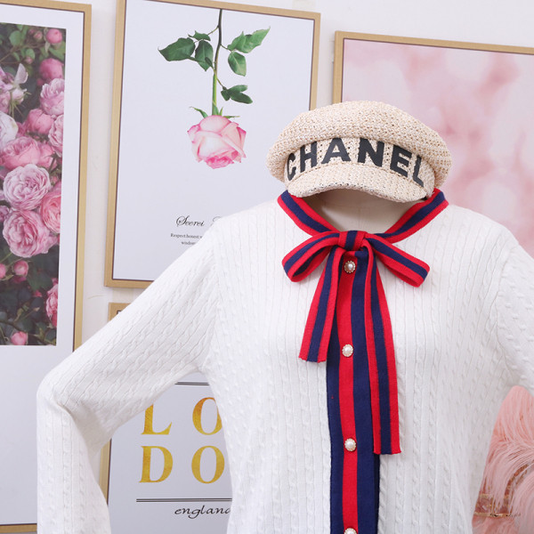 Modern női mellény szalaggal és hosszú ujjal