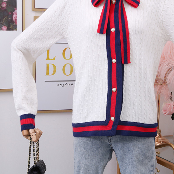 Modern női mellény szalaggal és hosszú ujjal