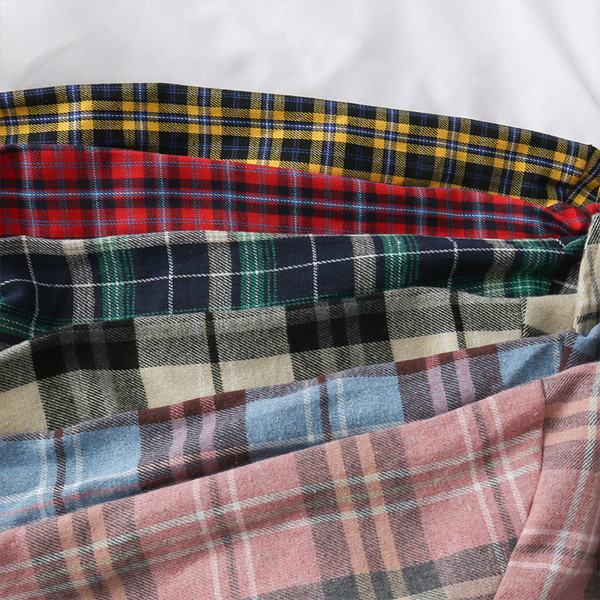 Modern női kockás ing gombokkal, csipkével és hosszú ujjú