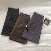 Modern női szoknya magas derékkal, A-vonallal