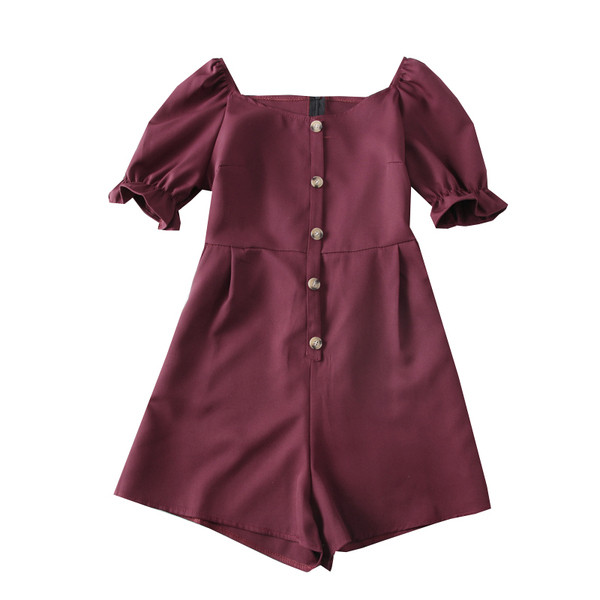 Moodsad nööpide ja lühikeste varrukatega naiste kombinesoonid