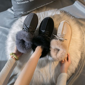 Női téli csizma lapos talppal és puha béléssel fekete, szürke és fekete színekben