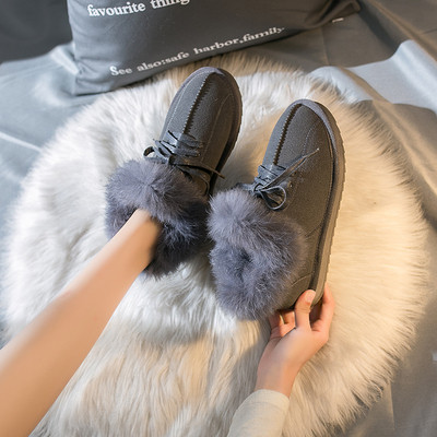 Női téli csizma lapos talppal és puha béléssel fekete, szürke és fekete színekben