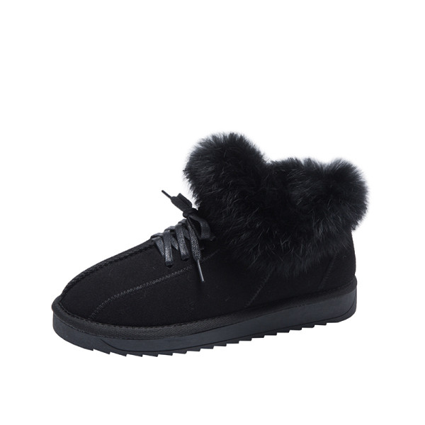 Női téli csizma lapos talppal és puha béléssel fekete, szürke és fekete színekben
