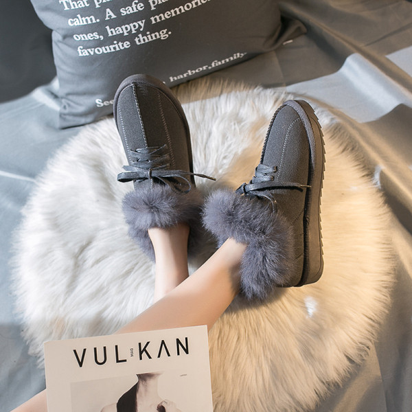 Női téli csizma lapos talppal és puha béléssel fekete, szürke és fekete színekben