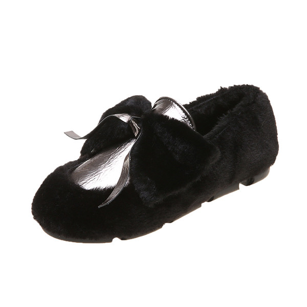 Alkalmi női őszi cipő pehellyel és szalaggal