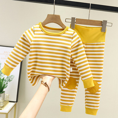 Padded children`s set of two parts of stripes suitable for girls and boys