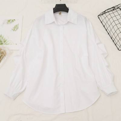 Retro stiilis naiste särk klassikalise krae ja nööpidega