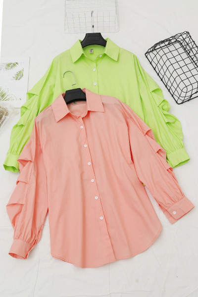 Retro stiilis naiste särk klassikalise krae ja nööpidega