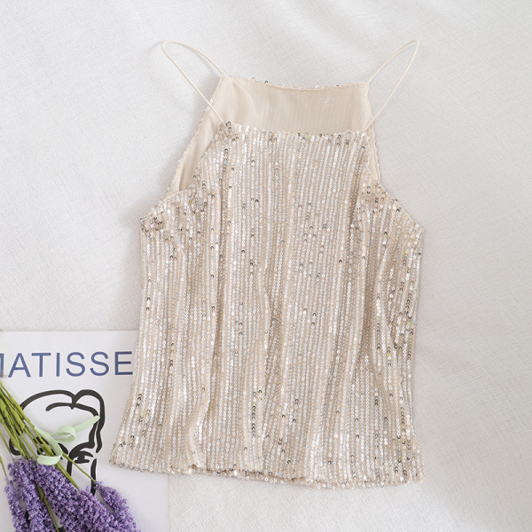 Praegune litrite ja õhukeste rihmadega naiste topp