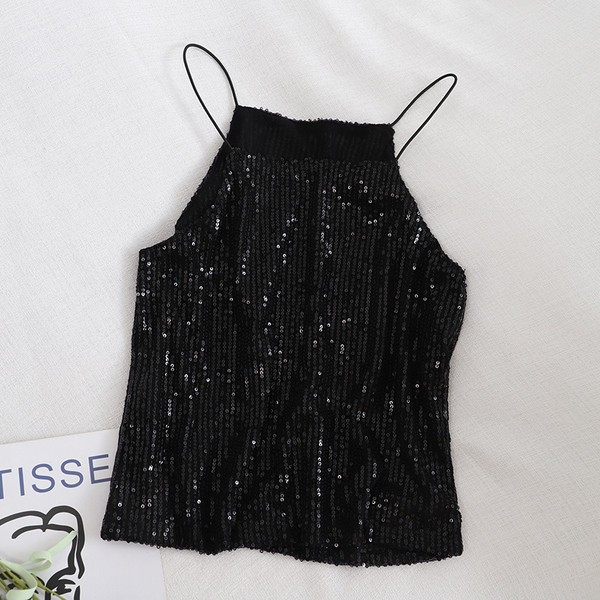 Praegune litrite ja õhukeste rihmadega naiste topp