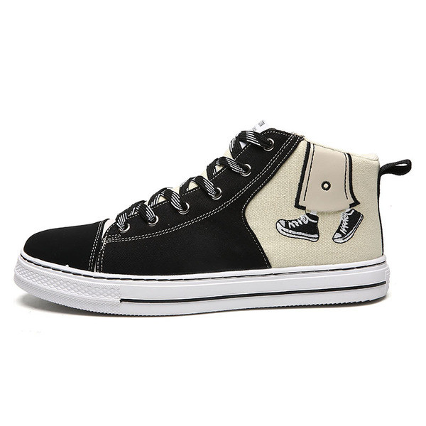 Férfi alkalmi tornacipő nyakkendővel és rátéttel