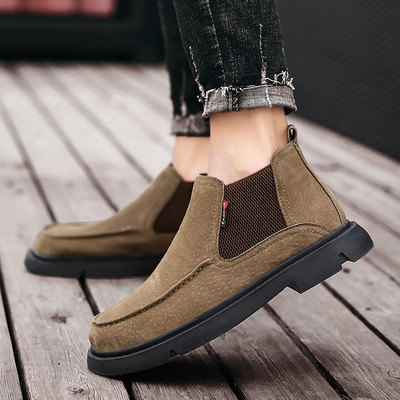 Eko bőrből készült alkalmi férfi cipő, lapos talppal