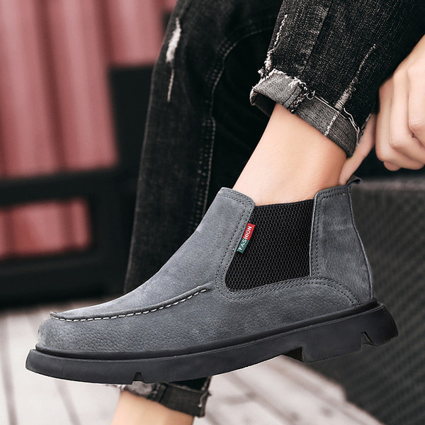 Eko bőrből készült alkalmi férfi cipő, lapos talppal