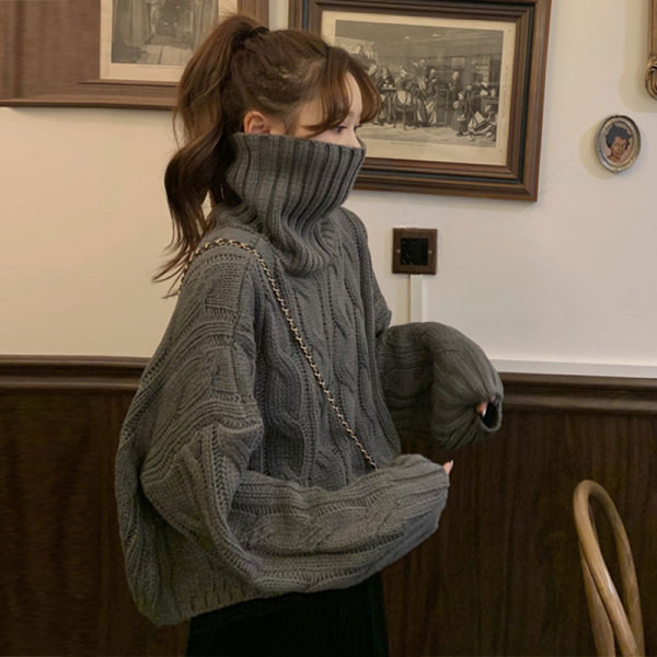 Modern női pulóver négy színben széles modell