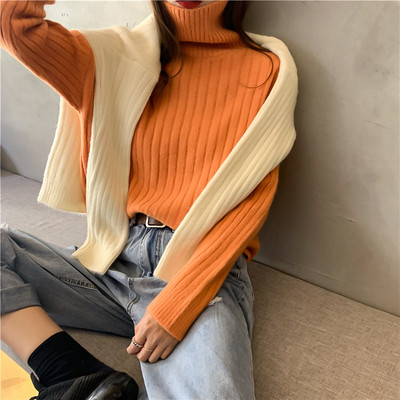 Női alkalmi pulóver több színben széles modell