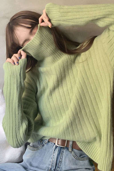 Női alkalmi pulóver több színben széles modell