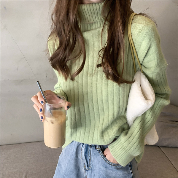 Női alkalmi pulóver több színben széles modell