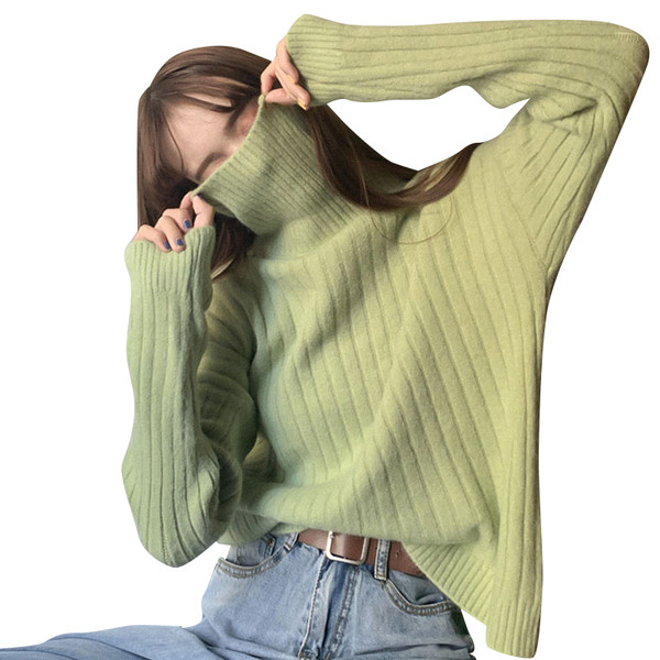 Női alkalmi pulóver több színben széles modell