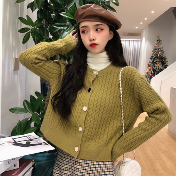 Női korszerű rövid kardigán két színben, spitz nyakkivágással