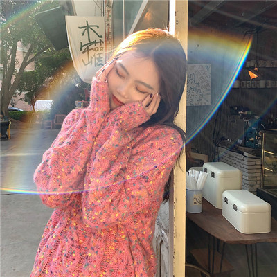 Női alkalmi pulóver három színben, hosszú modell