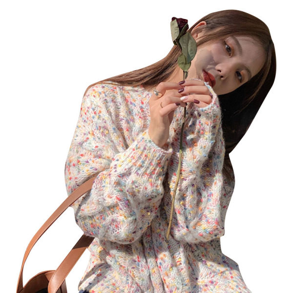 Női alkalmi pulóver három színben, hosszú modell