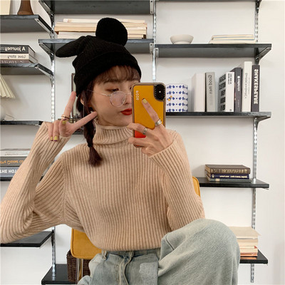 Női alkalmi blúz több színben, magas gallérral