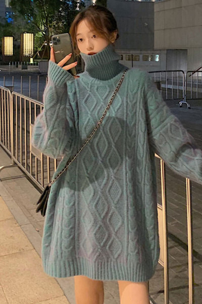 Aktuális női hosszú pulóver modell több színben