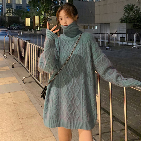 Aktuális női hosszú pulóver modell több színben