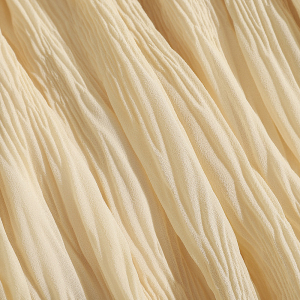 Plisseeritud šifoonist kõrge vöökohaga elastne pikk naiste seelik