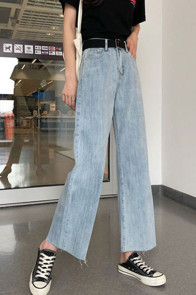 Modern női farmer Charleston típusú, magas derékkal