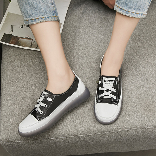 Eko bőrből készült alkalmi női tornacipő