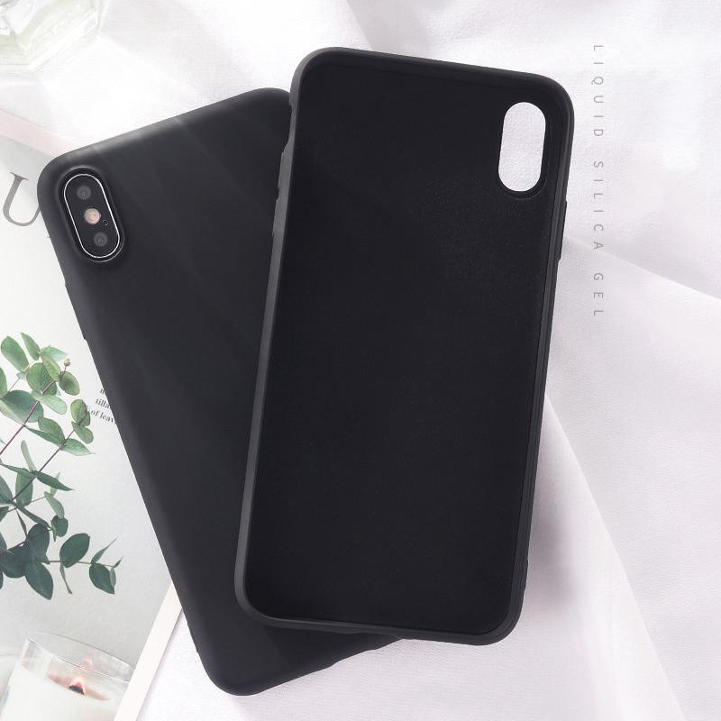 Vízálló egyszínű szilikon tok Iphone XS-hez