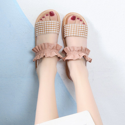 Lameda tallaga vabaaja naiste ruudulised sandaalid