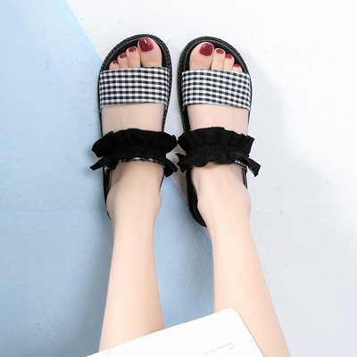 Lameda tallaga vabaaja naiste ruudulised sandaalid