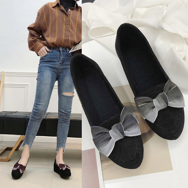 Moderne ženske mokasine s 3D trakom i platformom