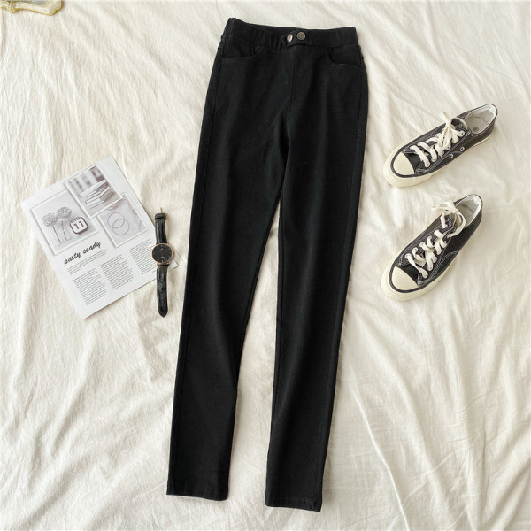 Hétköznapi női nadrág Karcsú modell magas derékkal és 3XL-es méretig