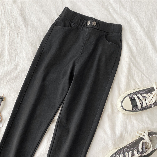 Hétköznapi női nadrág Karcsú modell magas derékkal és 3XL-es méretig